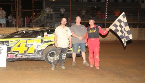 Noah Daspit of Kiln, MS is the 2013 NeSmith Chevrolet Old Man’s Garage Weekly Racing Series Champion with a perfect best 14 week total of 700 points.  For the season, Daspit had a series-leading 15 wins, 28 top five finishes and 31 top ten finishes in 34 races driving the #477 Billy Riels Racing Trak-Star.  (Left Turn Photography)