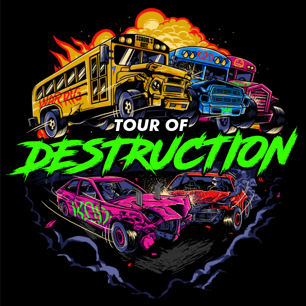 SCHOOL IS OUT, BUT THE BUSES ARE BACK! Tour Of Destruction is coming