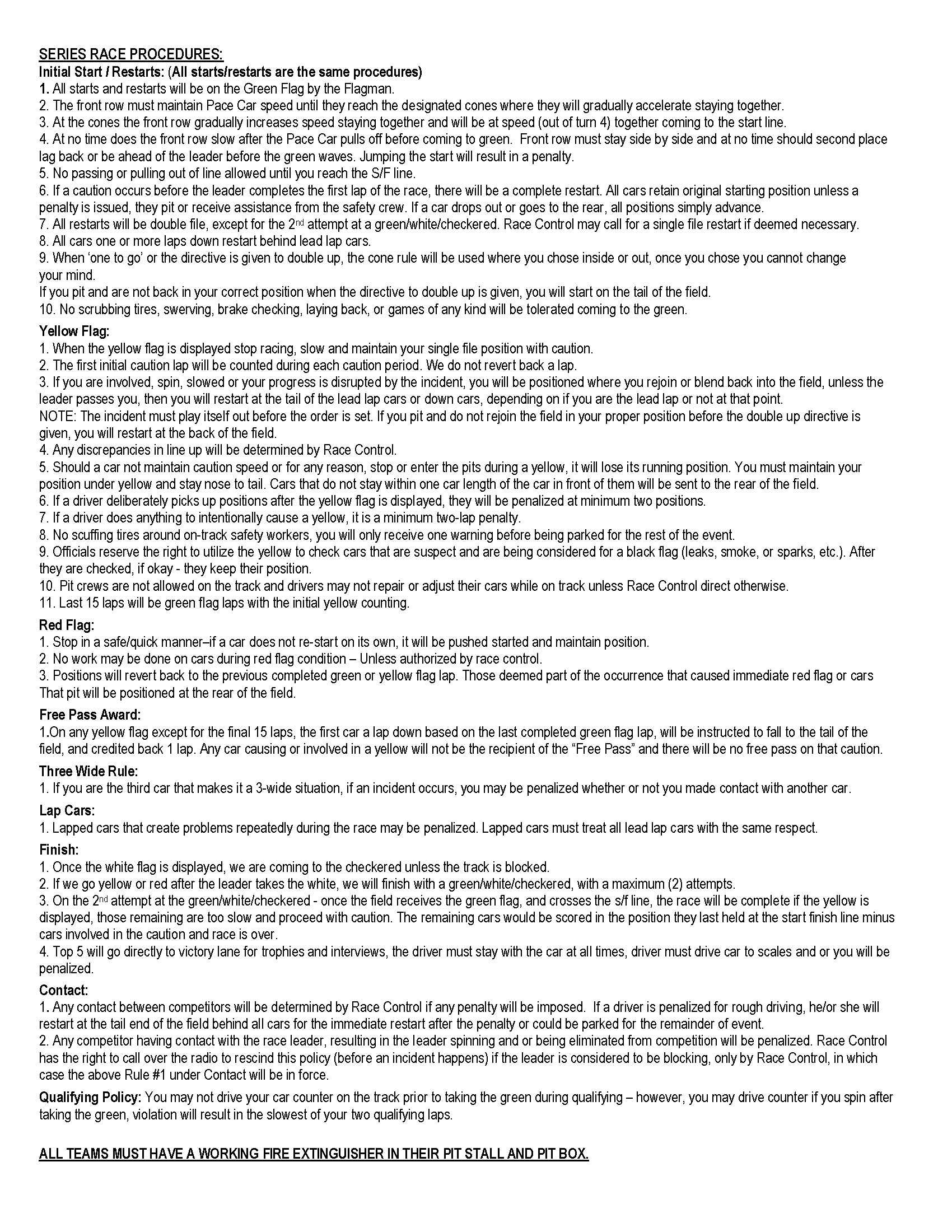 UARA Sportsman Series Rules - Page 5/6